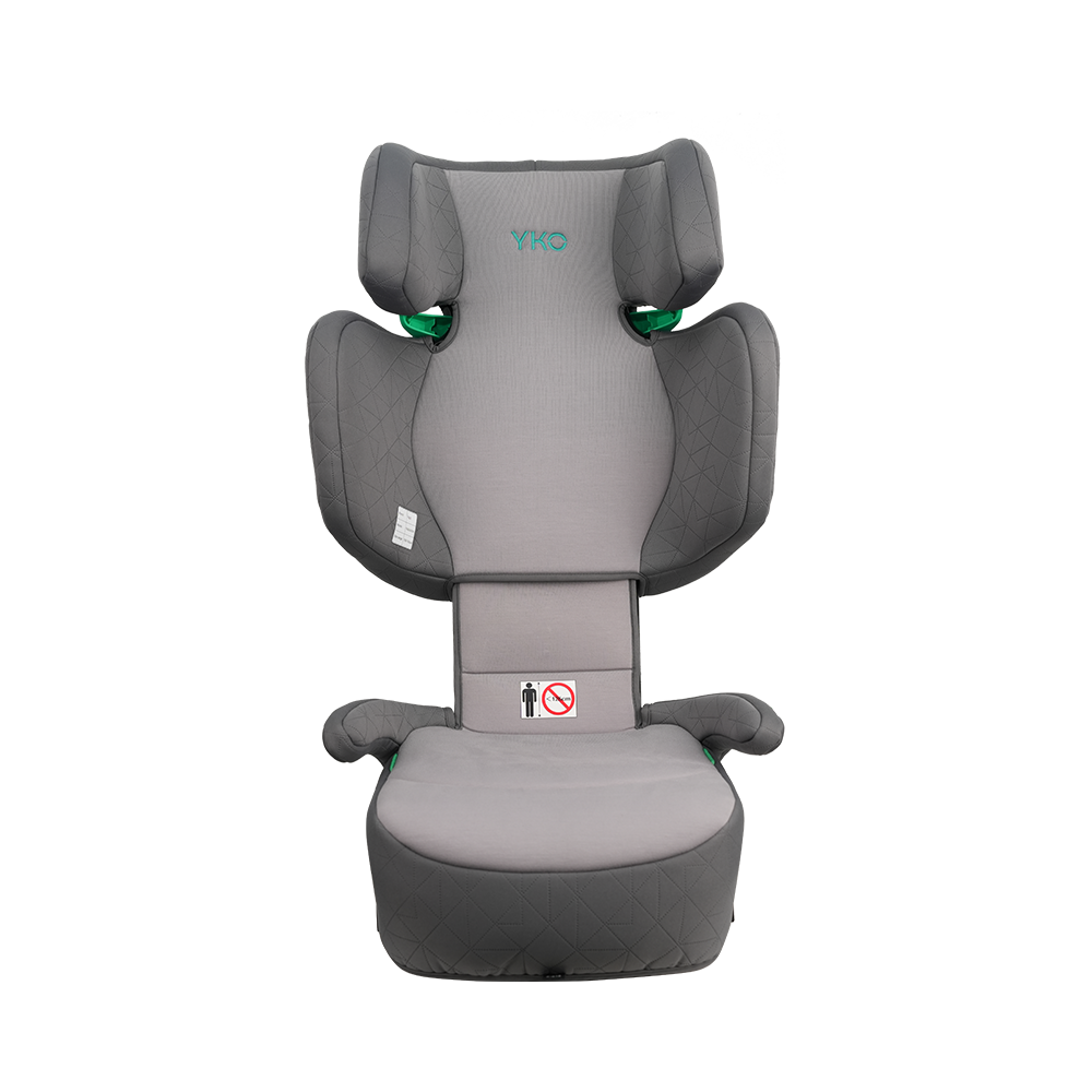 Asiento elevador para automóvil para bebé con respaldo alto