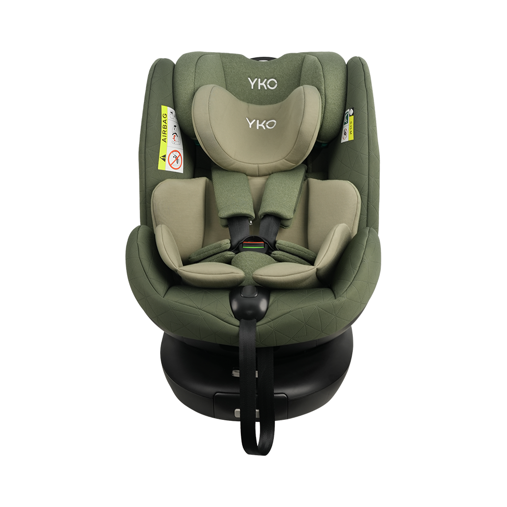 Asiento de coche convertible para niños pequeños orientado hacia atrás