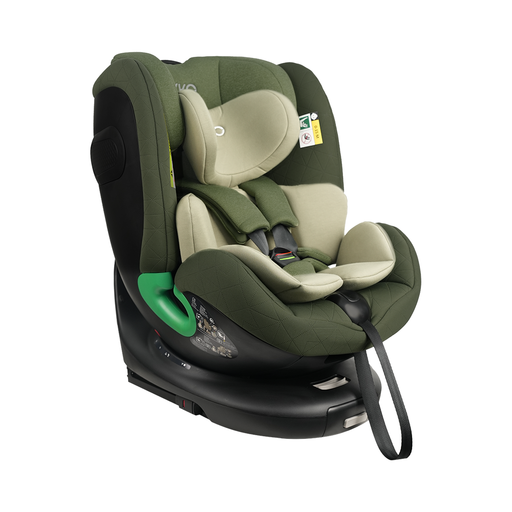 Asiento de coche convertible para niños pequeños orientado hacia atrás