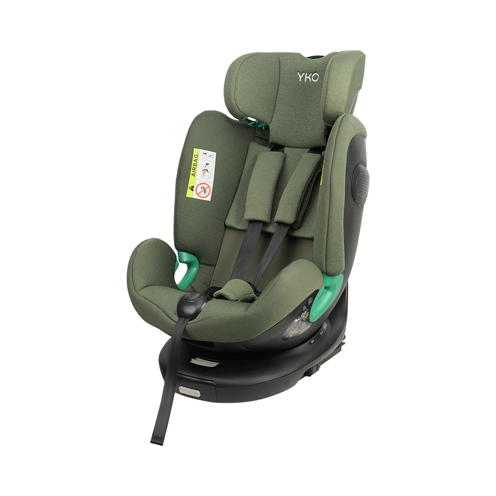 Asiento de coche convertible para niños pequeños orientado hacia atrás