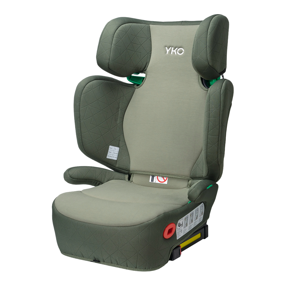 Asiento elevador para automóvil para bebé con respaldo alto