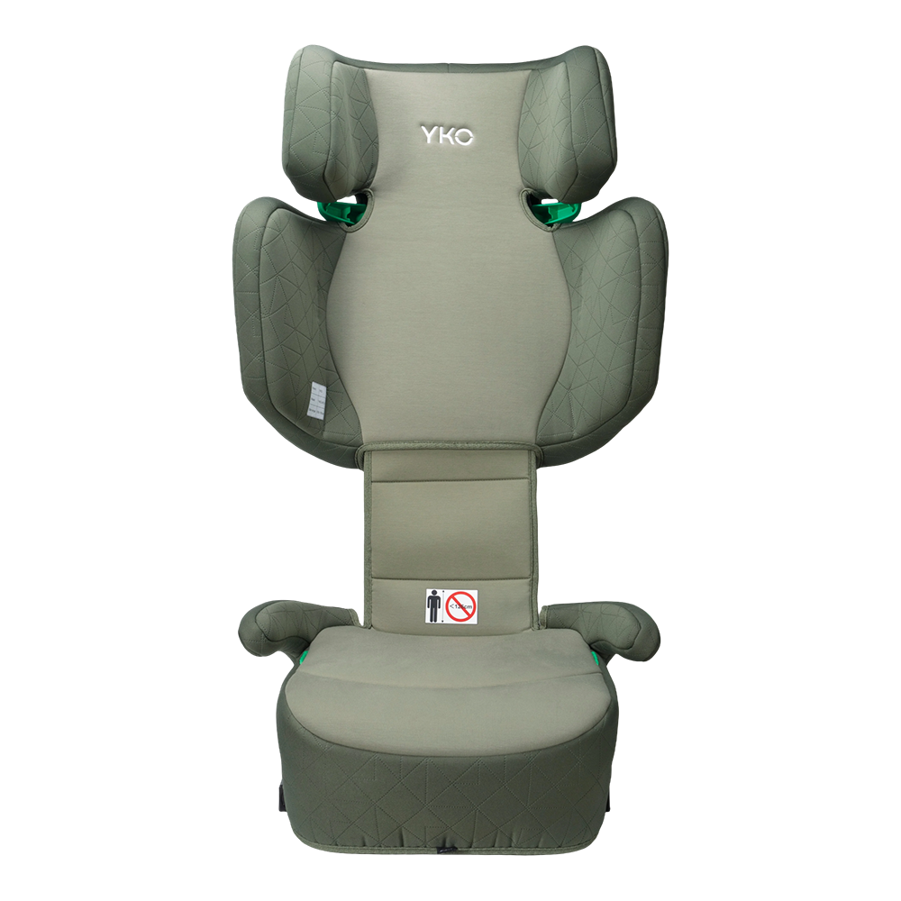Asiento elevador para automóvil para bebé con respaldo alto