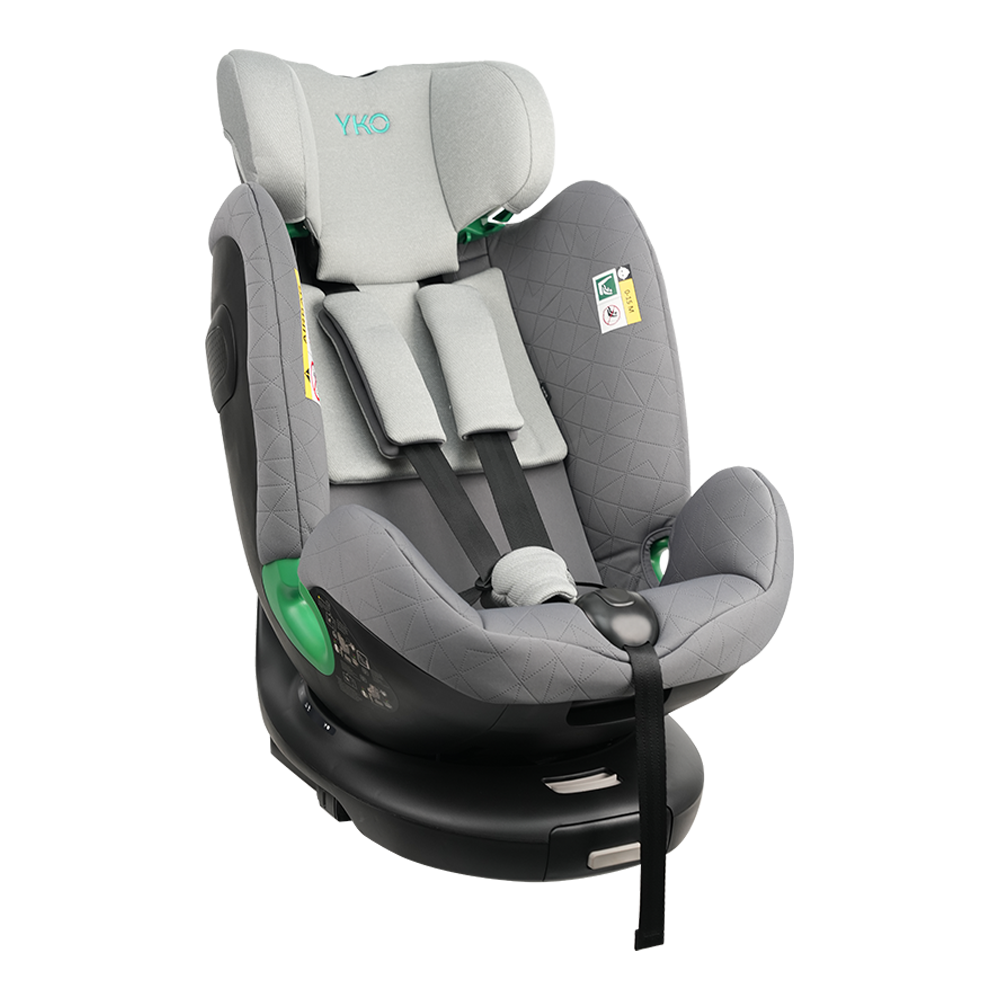 Asiento de coche convertible para niños pequeños orientado hacia atrás