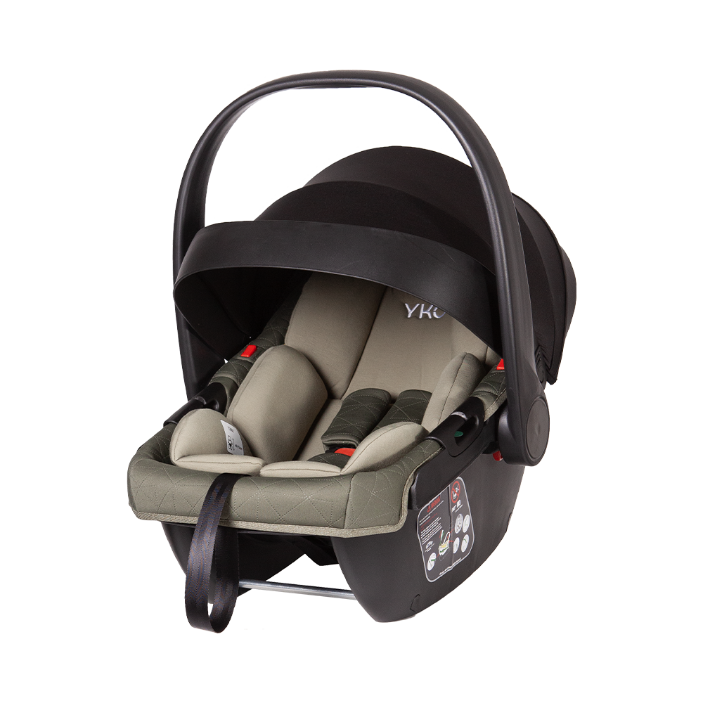 Asiento de coche ligero para bebés con capota grande