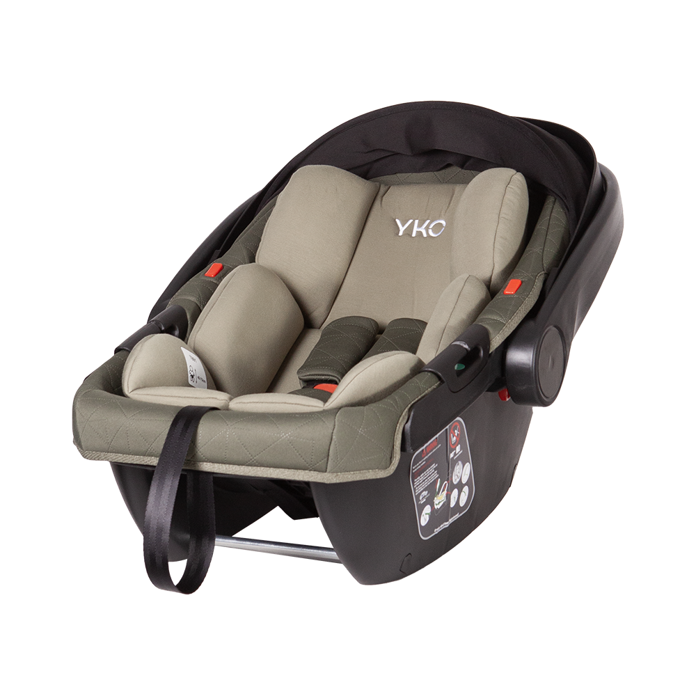 Asiento de coche ligero para bebés con capota grande