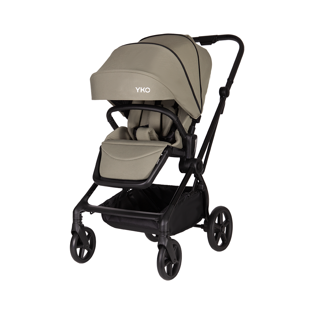 Cochecito reversible para bebés con estructura de aluminio 3 en 1