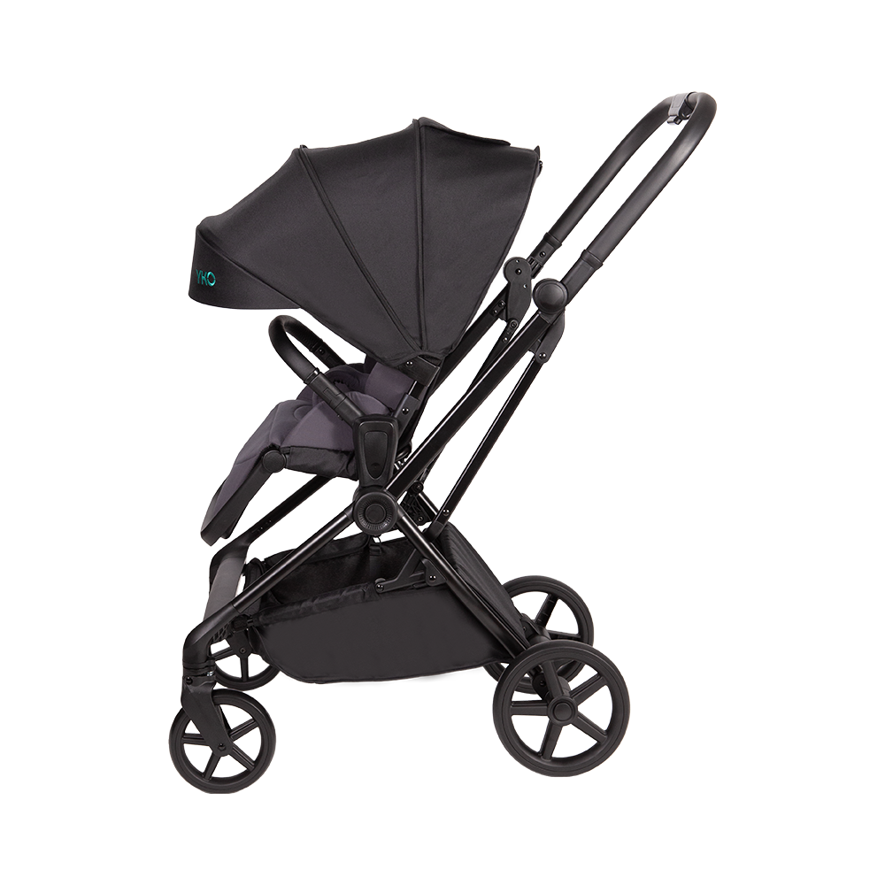 Cochecito reversible para bebés con estructura de aluminio 3 en 1